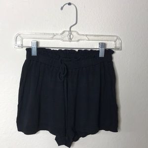 Black high waisted shorts